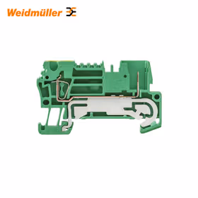 魏德米勒 Z系列,接地型接线端子,额定横截面:2.5mm,弹片联接,绿/黄；ZTPE 2.5/2AN/1