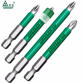 绿林强磁批头十字自锁高硬度磁圈防滑套装电动螺丝刀电钻风披大全超硬