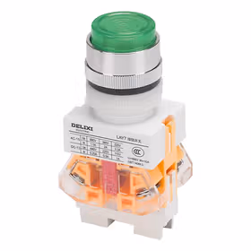 德力西电气 按钮开关；LAY7-11DZS ф30 24V LED 绿