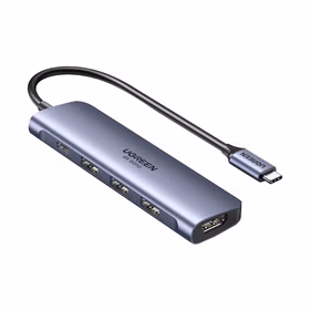 绿联UGREEN Type-C扩展坞 70495 USB-C转HDMI转换器3.0分线器 【3口USB+PD充电】HDMI款