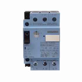 西门子 电动机保护断路器22-32A用于电机保护带螺丝端子Icu：100kA,辅助触点：1个常开触点+1个常闭触点；3VS16401MP00