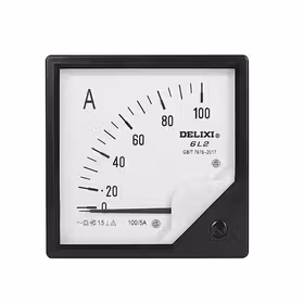 德力西电气 模拟指示电测量仪表；6L2 电流表 100/5