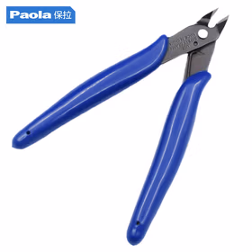 保拉(Paola) 5英寸斜嘴钳 迷你电子模型钳子 斜口钳水口钳偏口尼龙扎带剪线钳工具3001