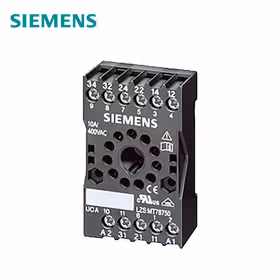 西门子 插接继电器成套设备3W,24VAC红色LED模块标准插座螺栓型端子连接3.5mm钻孔；LZS:PT3A5R24