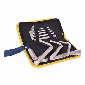 长城精工 10pcs匙圈式镀铬标准内六角扳手3-19mm；338310