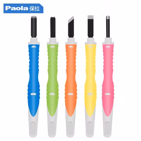 保拉(Paola)雕刻刀5件套 木工石刻雕刻刀 手工刀刻章文玩雕花刻刀美工刀2055
