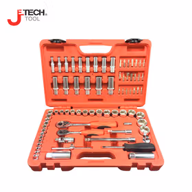 捷科(jetech) 75件6.3X10mm公制综合套筒组套；SK1/4-3/8-75SP