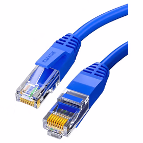 山泽(SAMZHE) 六类千兆八芯双绞成品网络跳线 蓝色；TMA-6005 0.5米