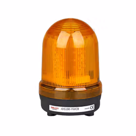 德力西电气 单色警示灯；JDS100 黄 L 常亮 24V 10cm杆 侧面铝杆