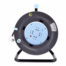 公牛 移动卷线盘接线盘线缆盘带过热保护拖线板插排接线板 4位五孔 1.5平50米线 10A 250V；GN-804 50米