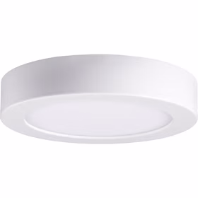 佛山照明（FSL）LED超薄明装筒灯天花吊顶射灯过道孔灯玄关灯8寸24W 直径230mm 暖白4000K（白壳）