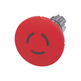 西门子 蘑菇头急停按钮,22mm,圆形,金属,高光,红色,60mm,强制锁定,旋转解锁机制；3SU10511JB200AA0