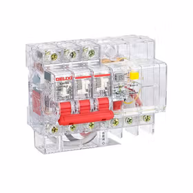 德力西电气 小型漏电保护器；DZ47TRLE 透明RCBO 6kA 3P C型 20A 15mA