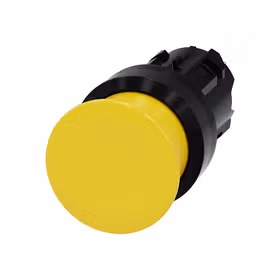 西门子 蘑菇头推拉开关,22mm,塑料,黄色,30mm,键控式；3SU10001AD300AA0