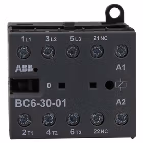 ABB 小容量交流接触器 直流线圈；BC6-30-01*24V DC