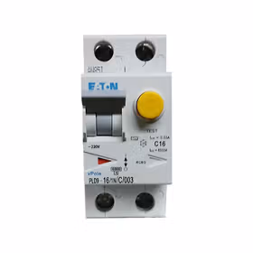 伊顿穆勒 电子式过载保护漏电断路器PLD9，16A，C，1N，30mA，AC，瞬动型；PLD9-16/1N/C/003