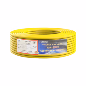 中大元通 BVR单芯R级阻燃软电线;ZR-BVR-450/750V-1X4.0 黄色；100米/卷；