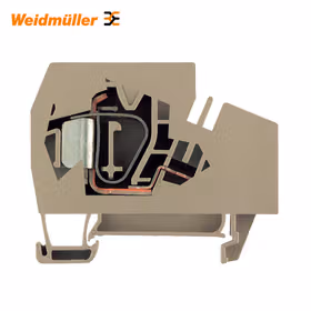 魏德米勒 电源端子,弹片联接,16mm,800V,76A,深褐；ZEI 16-2/1AN