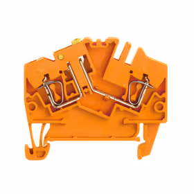 魏德米勒 流测试端子,弹片联接,2.5mm,400V,10A,可翻转,橙色；ZTR 2.5-2 OR