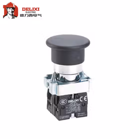 德力西电气 按钮开关；LAY5s-BC 红 1NO(标准型&Phi;40蘑菇钮)