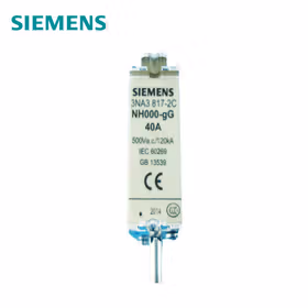 西门子 LVHRC熔丝LINKGG/gL+NON-INSULATEDGRIPLUGS尺寸000,40A,500V；3NA38172C