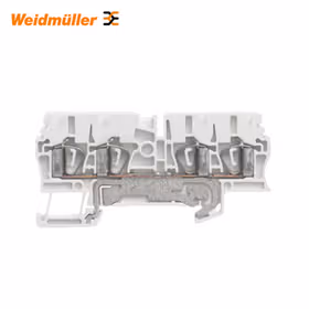魏德米勒 接地型接线端子,弹片联接,2.5mm,300A(2.5mm),白色；ZPES 2.5/4AN WS