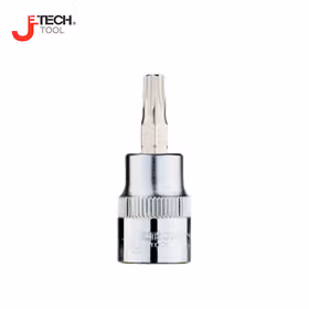捷科(jetech) 6.3mm(1/4")系列38mm不带孔花型旋具套筒T10；SK1/4-T10