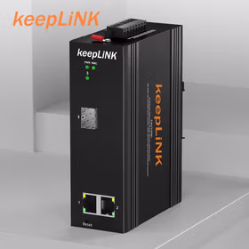 keepLINK KP-9000-75-1GX2GP-SFP 管理型PoE工业交换机1光2电千兆导轨式