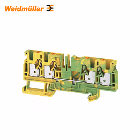 魏德米勒 接地型接线端子；A4C 4 PE