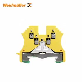 魏德米勒 接地型接线端子,螺钉联接,1.5mm,180A(1.5mm),绿/黄；WPE 1.5/ZZ