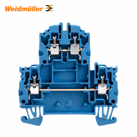 魏德米勒 双层端子,螺钉联接,4mm,800V,32A,蓝色；WDK 4N BL
