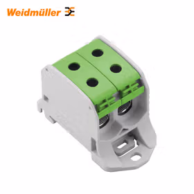 魏德米勒 W系列,接线板,端子导轨/安装板；WPD 230 2X50/2X50 GN