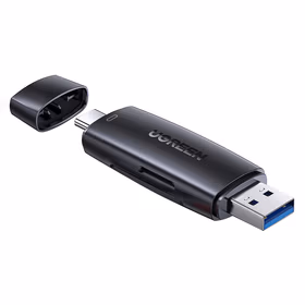 绿联UGREEN SD+TF二合一3.0读卡器 40296 3.0双卡单读