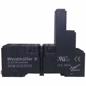 魏德米勒 D-SERIES DRM,继电器底座,持续电流:12A,螺钉联接；SCM 2CO ECO