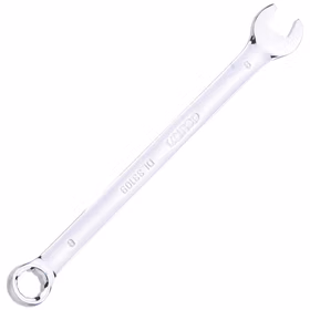 得力 镜面两用扳手铬钒钢   8mm；DL33108