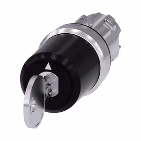 西门子 CES钥匙开关,22mm,金属,高光,锁闭编号SSG10,附带2把钥匙,3个开关位置,键控式,拔出钥匙O；3SU10505BM010AA0