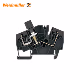 魏德米勒 Z系列,熔断器型接线端子,额定横截面:2.5mm,弹片联接,黑色,直接安装；ZSI 2.5-2/2X2AN/G20