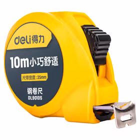 得力 钢卷尺(极小)10mx25mm；DL9010S（新旧交替，随机发货）