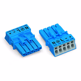 万可(WAGO) 接插式电气安装用连接器插头,不带护线盒,5极；890-1105