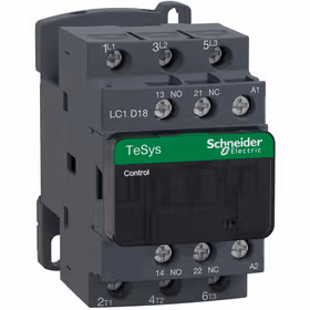 施耐德电气 国产TeSys D系列三极交流接触器,18A,110V,50/60Hz；LC1D18F7C