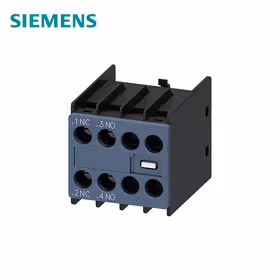 西门子 AUX.开关组,1NO+1NC用于电机接触器和接触器继电器,调节路径：1NC,1NO螺旋端子,尺寸S00和S0；3RH69111HA11