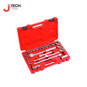 捷科(jetech) 24件12.5mm(1/2")公制六角套筒组件；SK1/2-24ASP