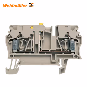 魏德米勒 电流测试端子,弹片联接,2.5mm,500V,20A,可翻转,深褐；ZTR 2.5