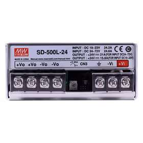 明纬 500W单组输出DC-DC转换开关电源,12台/箱；SD-500L-24