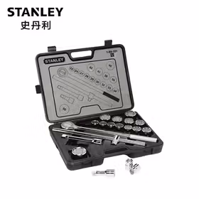 史丹利 19件19mm(3/4")公制十二角套筒组件；89-101
