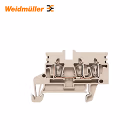 魏德米勒 直通型接线端子,弹片联接,2.5mm,800V,24A,深褐；ZDU 2.5N/3AN