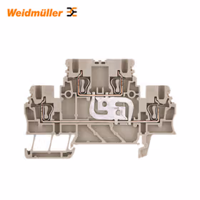 魏德米勒 直通型接线端子,双层端子,弹片联接,1.5mm,500V,17.5A,深褐；ZDK 1.5V