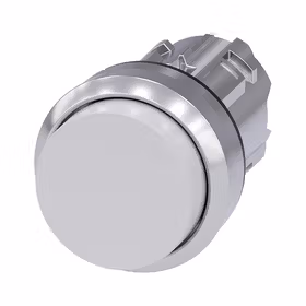 西门子 按钮,22mm,金属,高光,白色,按钮,高键控式；3SU10500BB600AA0