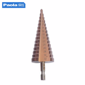 保拉(Paola) 宝塔钻4-32mm M35含钴阶梯钻 多功能宝塔钻头金属铝合金开孔器铝材扩孔器直槽阶梯钻头8916