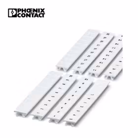 菲尼克斯 快速标记条,可订购:接头,白色,卡接到高型标记槽,适用的模块宽度:7.62mm,标识区域大小:10.5x7.5mm；ZB 7,62 CUS